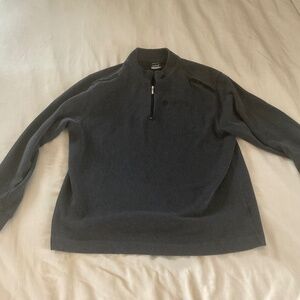 Nike Golf Dri-Fit Navy Blue Quarter Zip Mens XL Long Sleeve Fleece Pullover